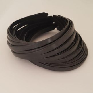 DIADEMA 1.2CMS 10UNDS NEGRO