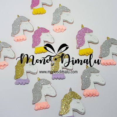 UNICORNIO FIELTRO 12UNDS SURTIDAS