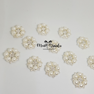 FLOR 5 PERLAS 2.5CM 10 UNDS