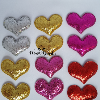 CORAZON GLITTER 12UNDS SURTIDAS