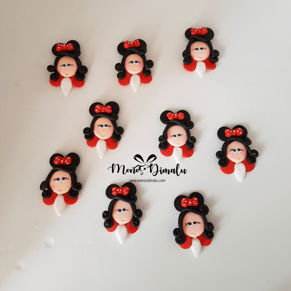 MINNIE MOUSE ROSTRO 6 UNDS