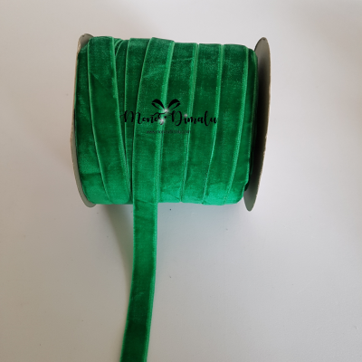 CINTA TERCIOPELO VERDE 12MM 5MTS