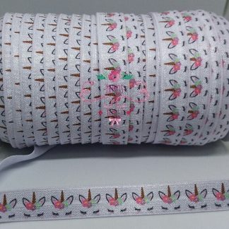 ELASTICO ESTAMPADO UNICORNIO 1MT