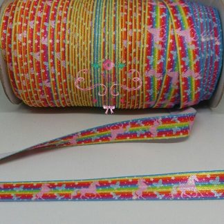 ELASTICO ESTAMPADO UNICORNIO 1MT