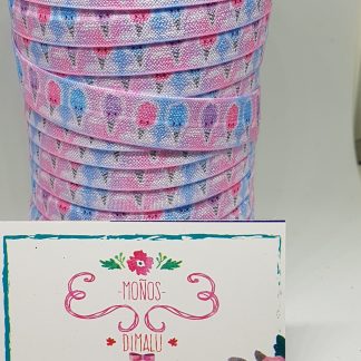 ELASTICO ESTAMPADO HELADO 1MT