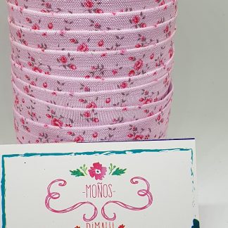 ELASTICO ESTAMPADO FLORES 1MT