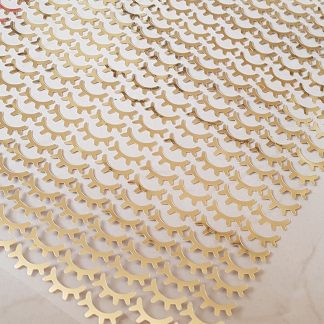 PESTAÑAS DORADAS 12 PARES