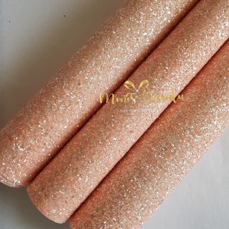 GLITTER AZUCAR PEACH 30X30CM