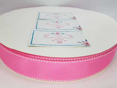 CINTA BORDADA 3.8CM PINK 5MTS