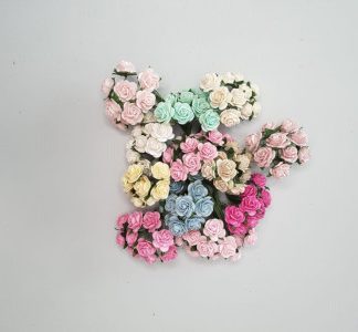 FLOR PAPEL 10UNDS 1CMS POR COLOR