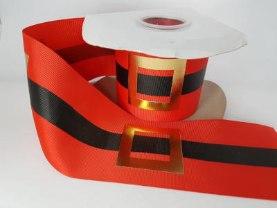 CINTA CINTURON NAVIDEÑO 7.5CMS 1METRO