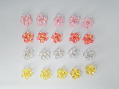FLOR RESINA 12UNDS SURTIDAS 2.5CMS