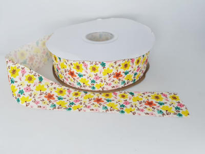 CINTA FLORES 3.8CMS 1MT