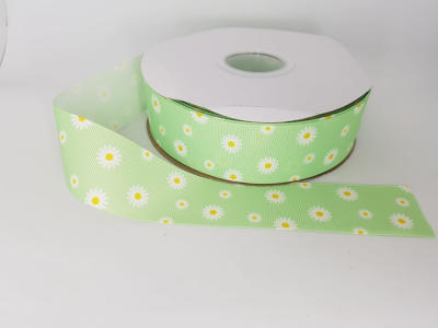 CINTA MARGARITA VERDE 3.8CMS 1MT