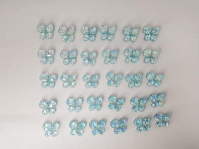 MARIPOSA RESINA 12UNDS SURTIDAS 2.5CMS