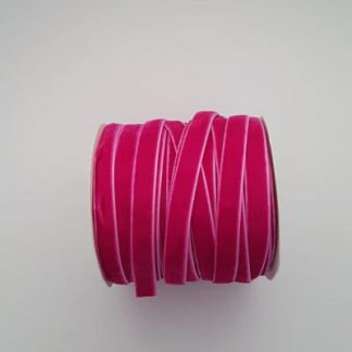CINTA TERCIOPELO FUCSIA 12MM 5MTS