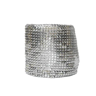 STRASS PLATEADO 1MT